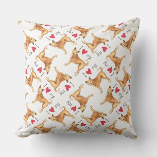 I Love my Canaan Dog Outdoor Cushion