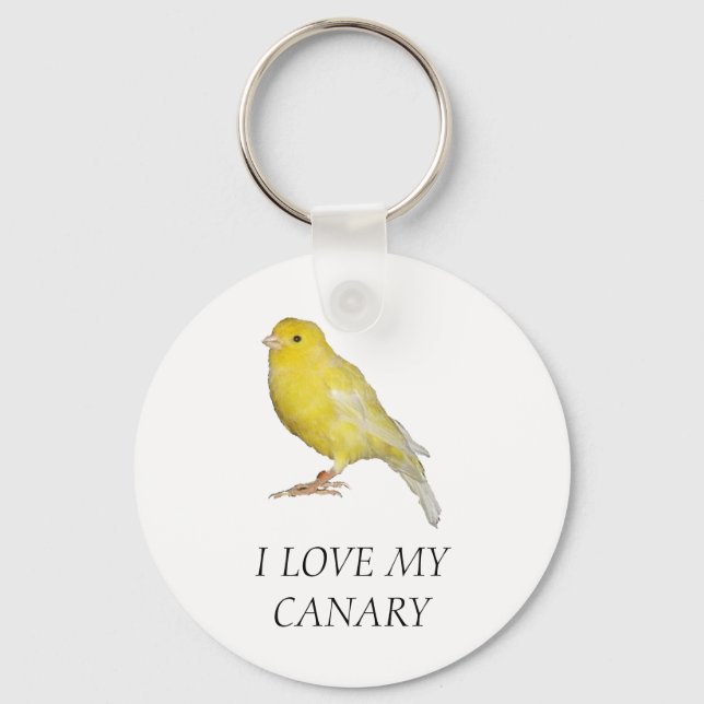 I LOVE MY CANARY Key chain (Front)