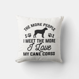 I Love My Cane Corso Cushion