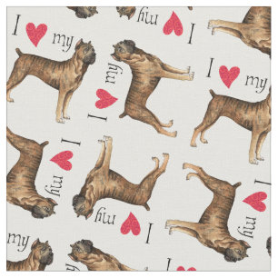 I Love my Cane Corso Fabric