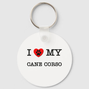 I LOVE MY CANE CORSO KEY RING
