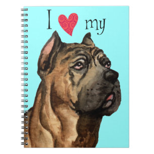 I Love my Cane Corso Spiral Notebook
