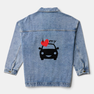 I love my car! denim jacket