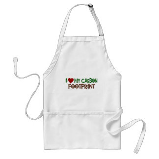 I Love My Carbon Footprint Standard Apron