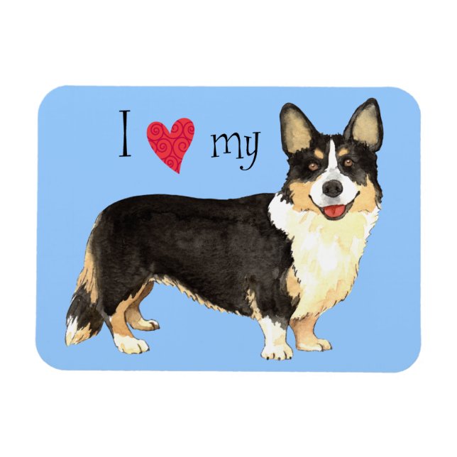 I Love my Cardigan Welsh Corgi Magnet (Horizontal)