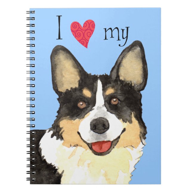 I Love my Cardigan Welsh Corgi Notebook (Front)