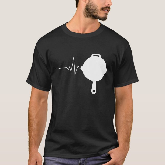 I Love My Cast Iron Skillets Funny Cooking T-Shirt (Front)