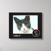 I Love My Cat, Custom Photo – Pet Lovers