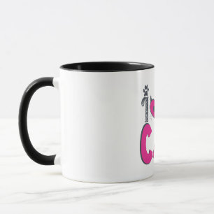 I Love My Cat – Cute Pet Lover Design Mug