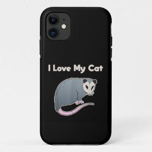 I Love My Cat Funny Opossum Case-Mate iPhone Case