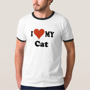 I Love My Cat Gifts and Apparel T-Shirt