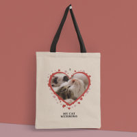 I Love My Cat Heart with Pet Photo and Name