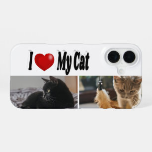 I Love My Cat photo iPhone 16 Case