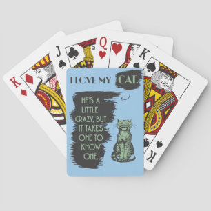 I Love My Cat Playing Cards
