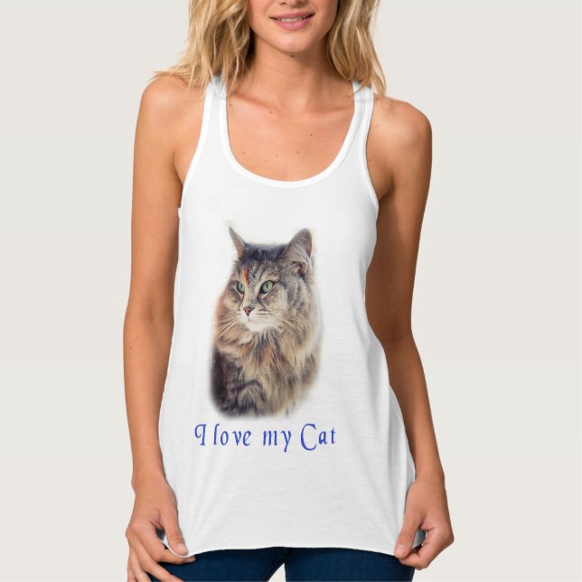 I love my Cat Singlet (Front)