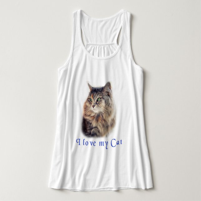 I love my Cat Singlet (Design Front)