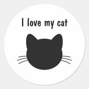 I love my cat Sticker