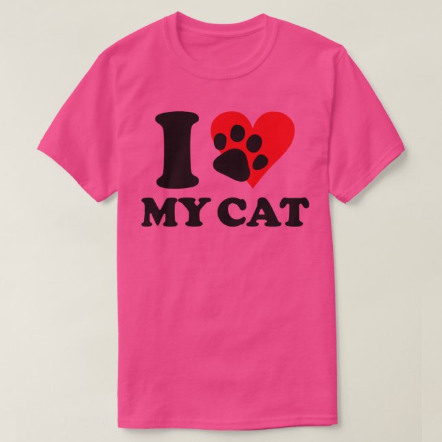 I love my cat T-Shirt (Design Front)