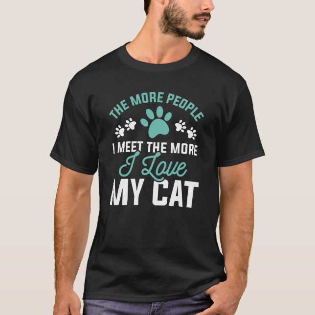 I Love My Cat T-Shirt (Front)