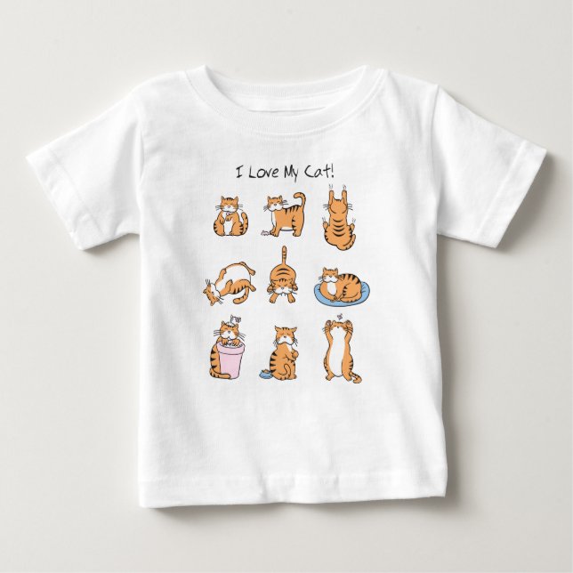 I Love My Cat Toddler T-shirt (Front)