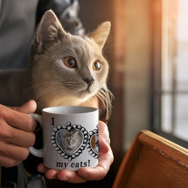i love my cats 3 Photos Mug (Creator Uploaded)