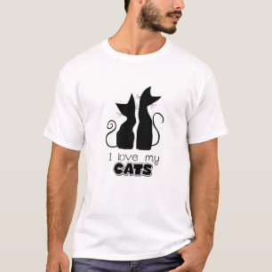 I Love My Cats - Cute Cat Quirky T-Shirt