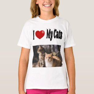 I Love My Cats Photo T-Shirt