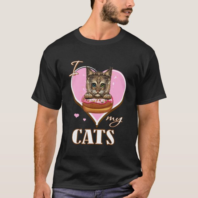 I Love My cats T-Shirt (Front)