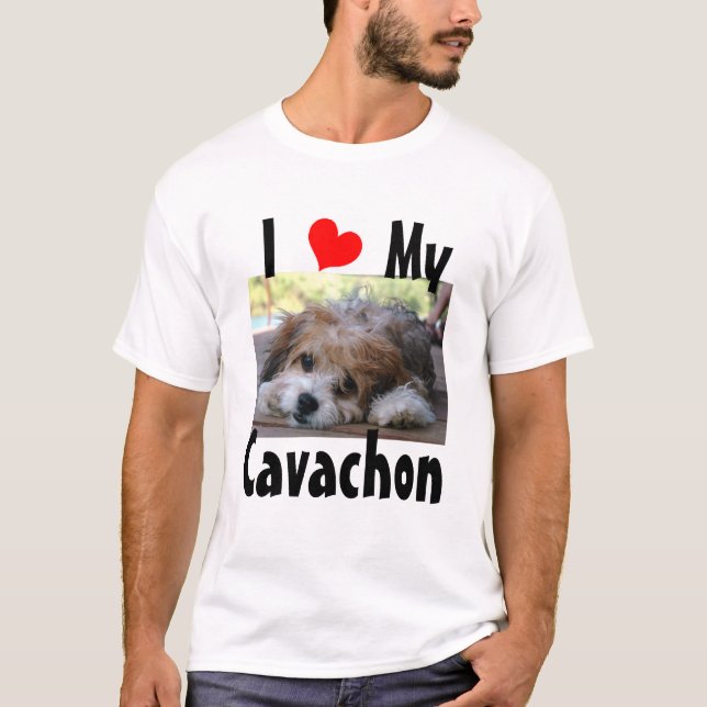 I Love My Cavachon T-Shirt (Front)