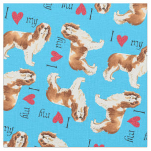 I Love my Cavalier Fabric