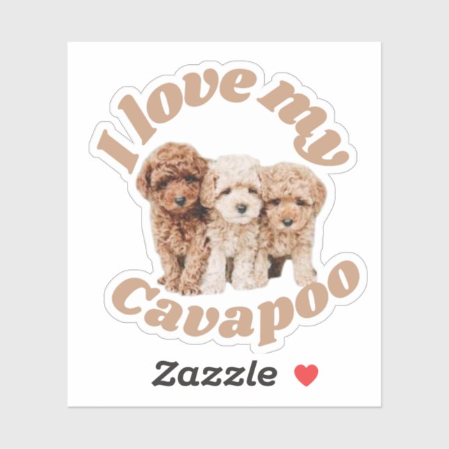  I Love My Cavapoo Dog Lover Cavoodle Owner (Sheet)