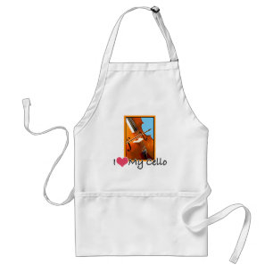 I Love My Cello Standard Apron
