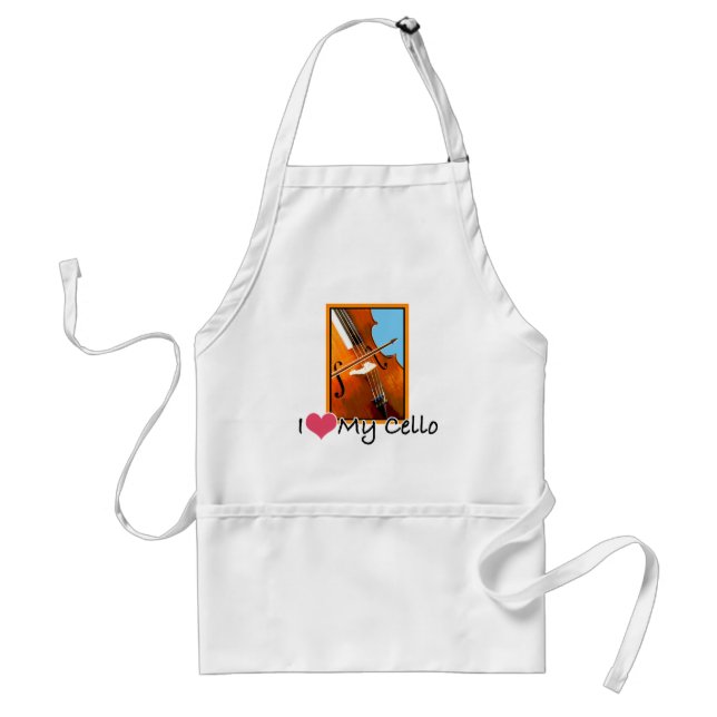 I Love My Cello Standard Apron (Front)