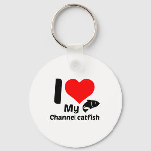 I love my Channel catfish Key Ring