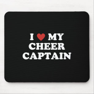 I Love My Cheer Captain, Cheerleading Mum Dad Mouse Pad