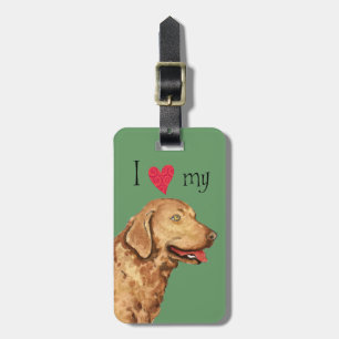 I Love my Chesapeake Bay Retriever Luggage Tag