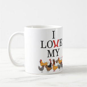 I Love My Chickens Mug (Left-Handed)