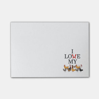 I Love My Chickens Post-It Notes