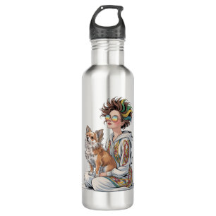  i love my chihuahua  710 ml water bottle