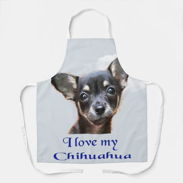 I love my Chihuahua Apron (Front)
