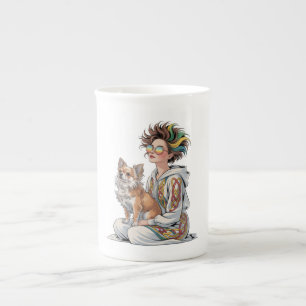 i love my chihuahua bone china mug