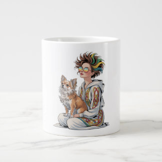 i love my chihuahua large coffee mug
