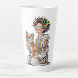 i love my chihuahua latte mug