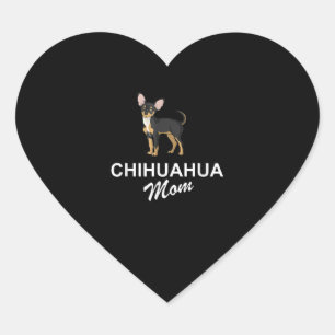 I Love My Chihuahua Lover Giftidea Chiwawa Mum Heart Sticker