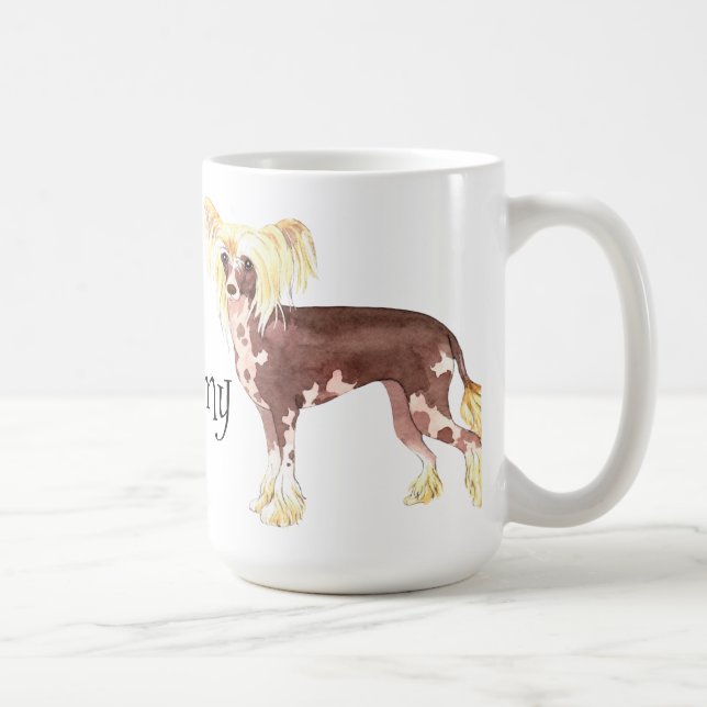 I Love my Chinese Crested Coffee Mug (Right)