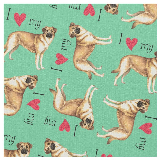 I Love my Chinook Fabric (Close Up)