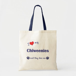 I Love My Chiweenies (Multiple Dogs) Tote Bag