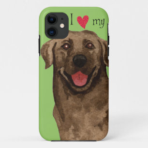 I Love my Chocolate Lab Case-Mate iPhone Case