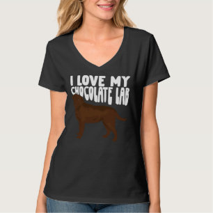 I Love My Chocolate Lab Labrador Dog T-Shirt