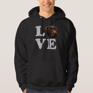 I Love My Chocolate Lab Labrador Retriever Dog 216 Hoodie
